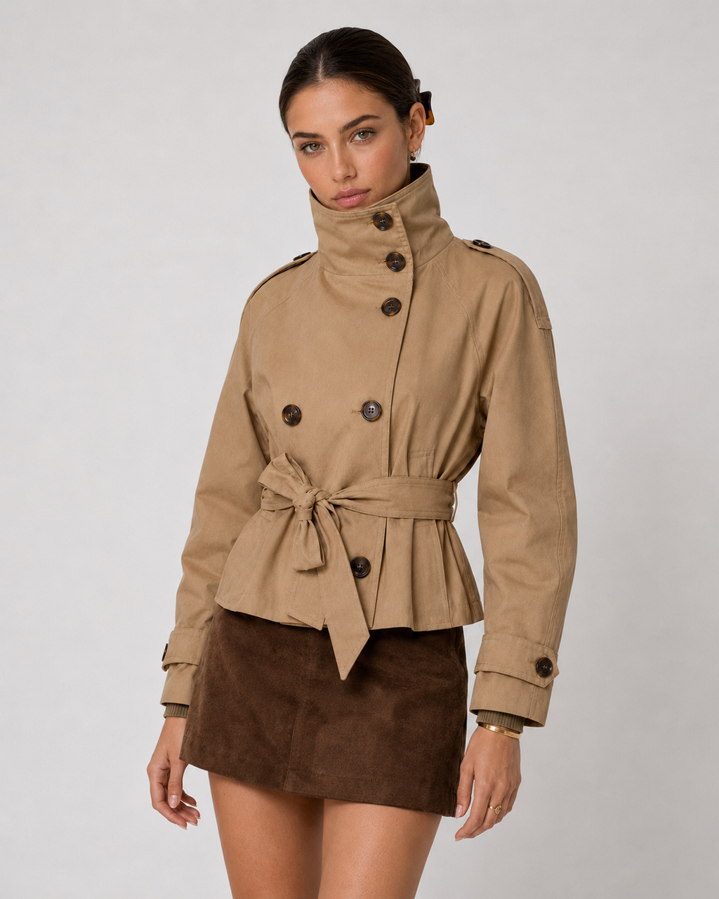 COLETTE | Trench Court à Ceinture