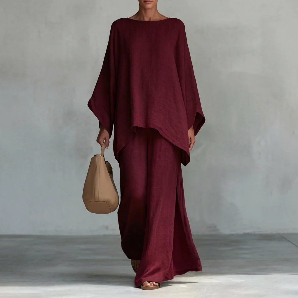 Cristina | Traje de dos piezas con mangas largas