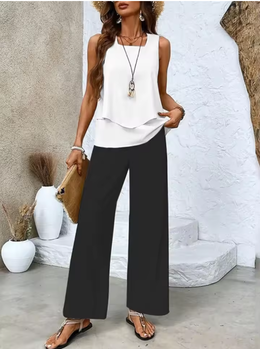 Conjunto Lucía - Blanco y Negro