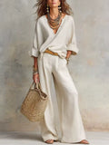 TARA | ENSEMBLE RESORT EN LIN NATUREL
