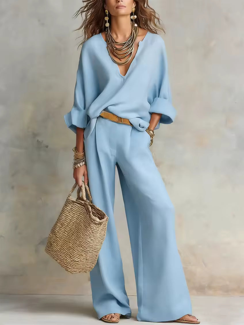 TARA | ENSEMBLE RESORT EN LIN NATUREL