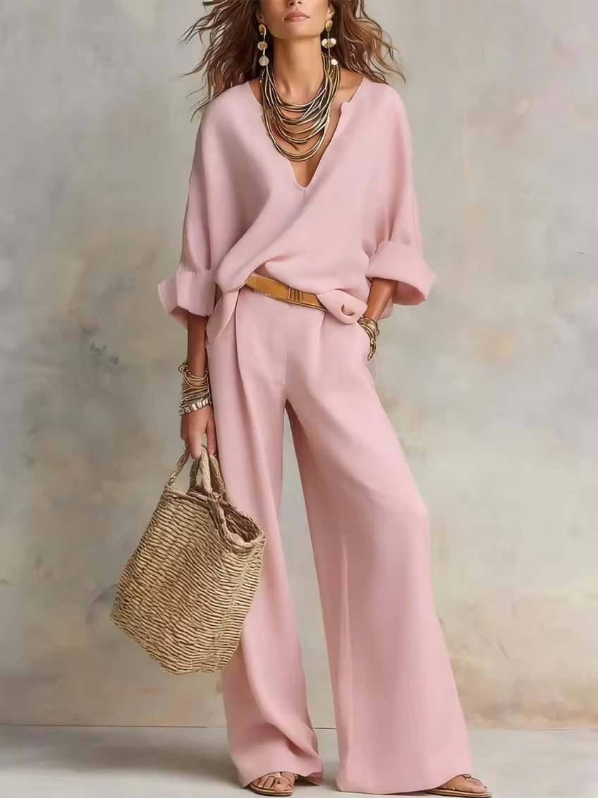 TARA | ENSEMBLE RESORT EN LIN NATUREL