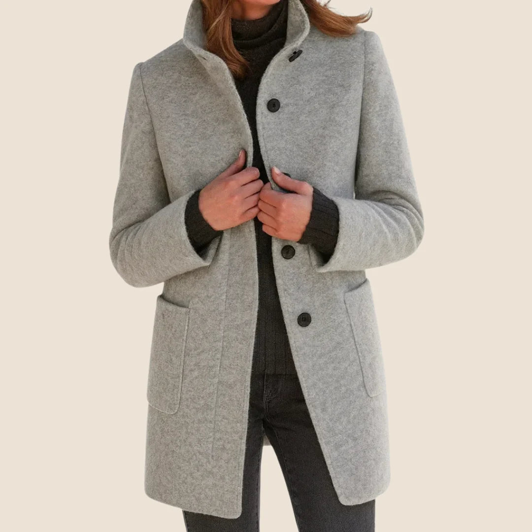 ELEONORA | Manteau en Laine Coupe Midi