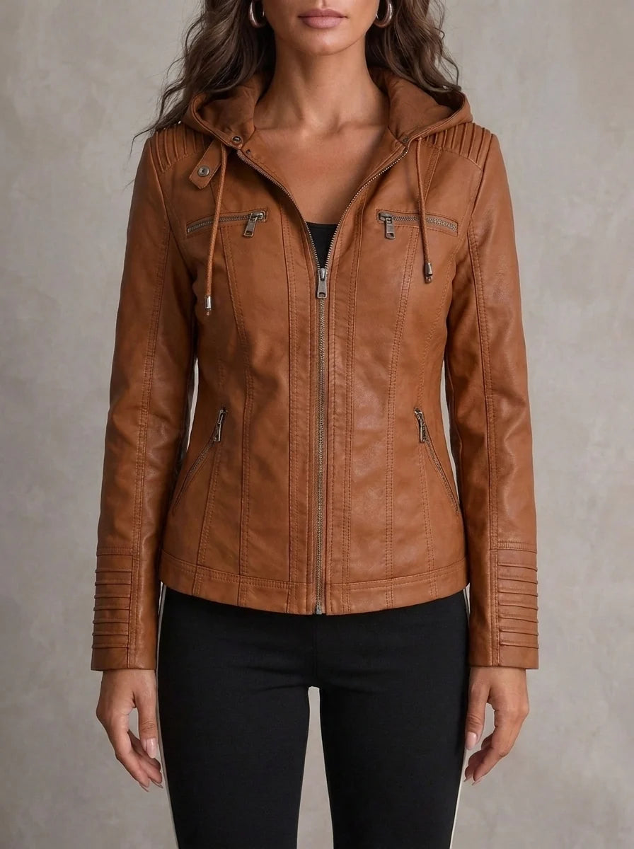 ASUNCIÓN | Veste Effet Cuir Résistante et Élégante