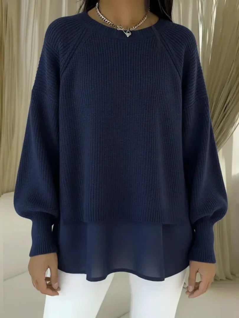 CLELIA | Pull Effet Deux Pièces