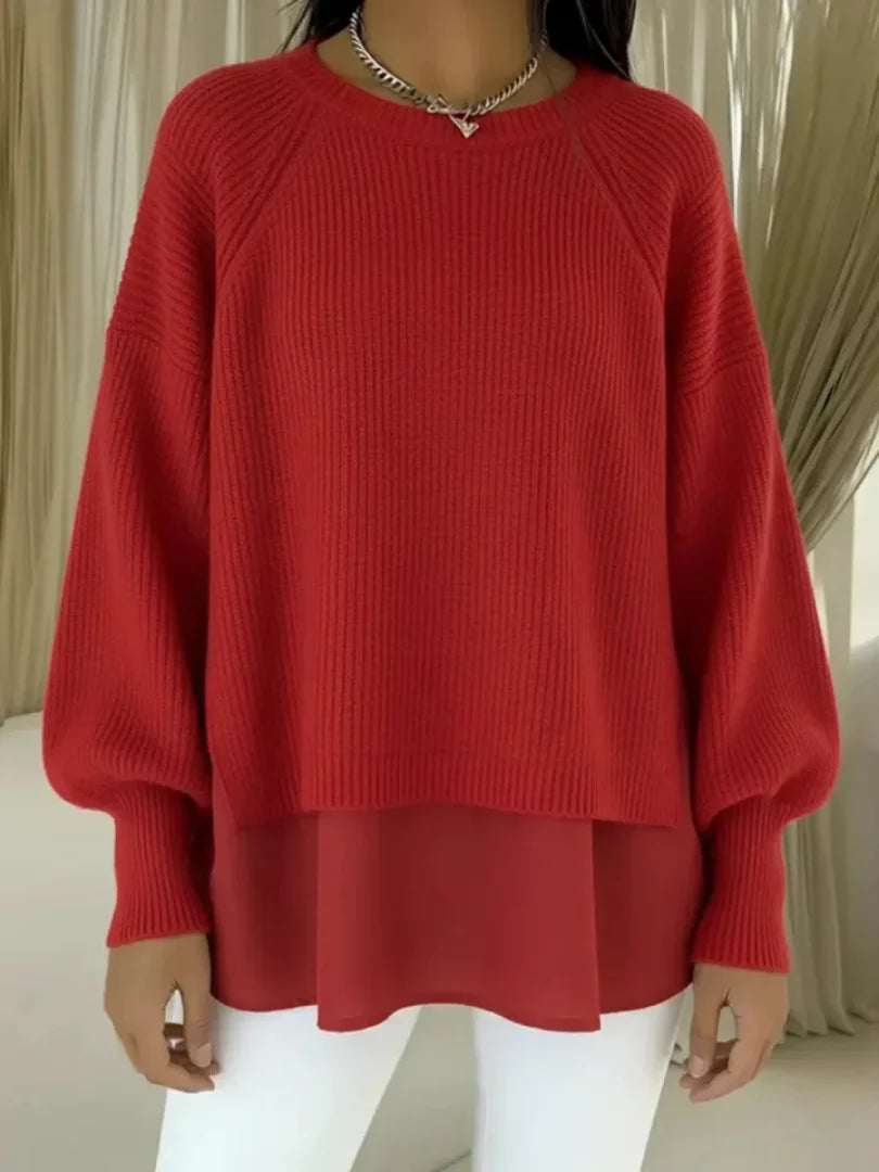 CLELIA | Pull Effet Deux Pièces