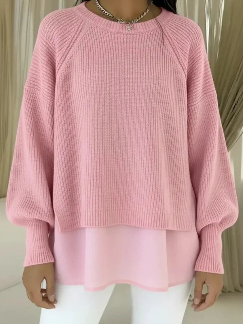 CLELIA | Pull Effet Deux Pièces