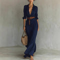 COSTANZA | Robe Maxi à Col Revers