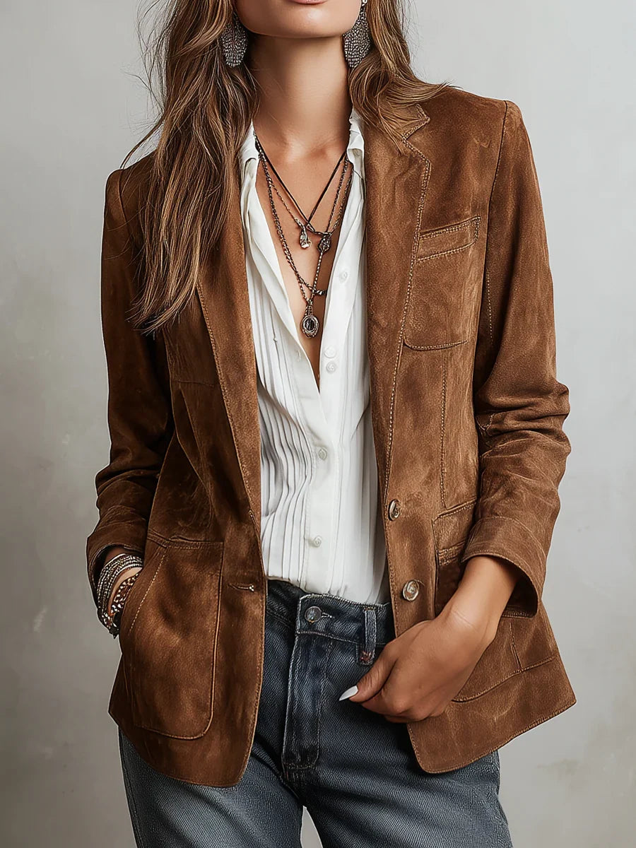 CRISTINA | Blazer Vintage Marron
