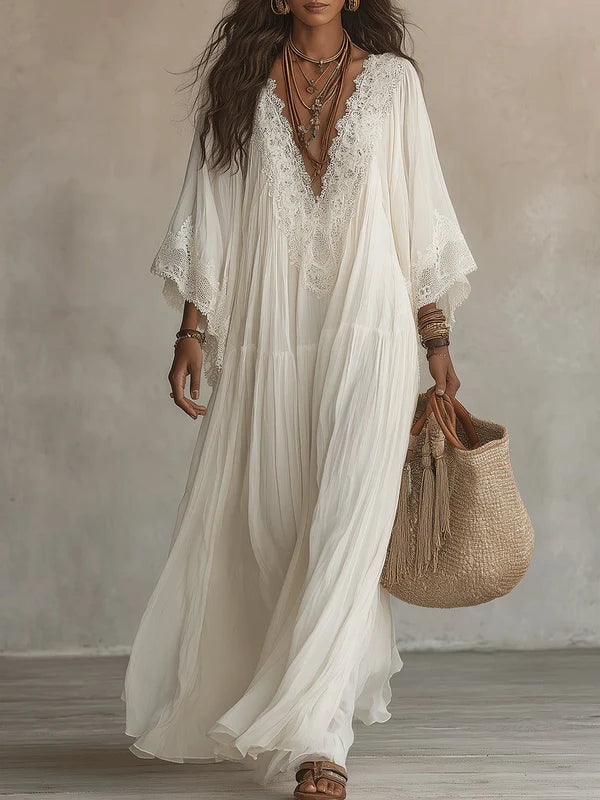 MABEL | Robe Longue en Mousseline
