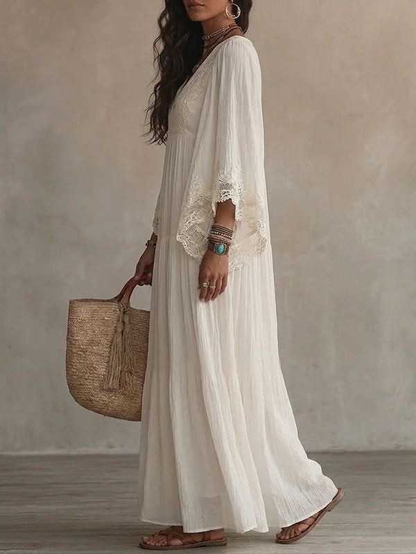 MABEL | Robe Longue en Mousseline