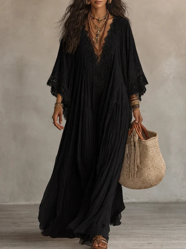 MABEL | Robe Longue en Mousseline