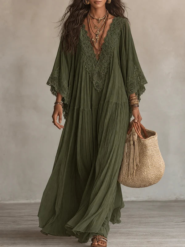 MABEL | Robe Longue en Mousseline